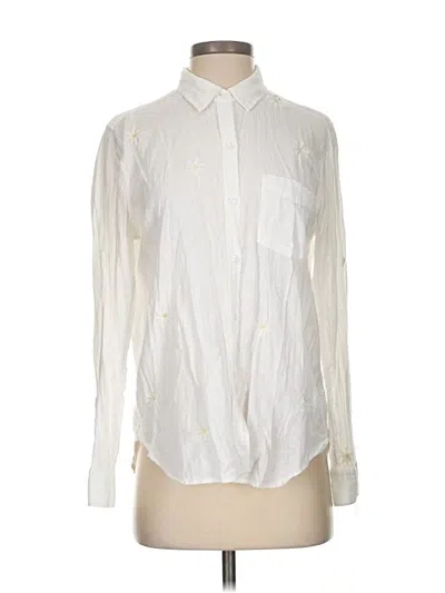 Pre-owned Rails Long Sleeve Button Down Shirt In White