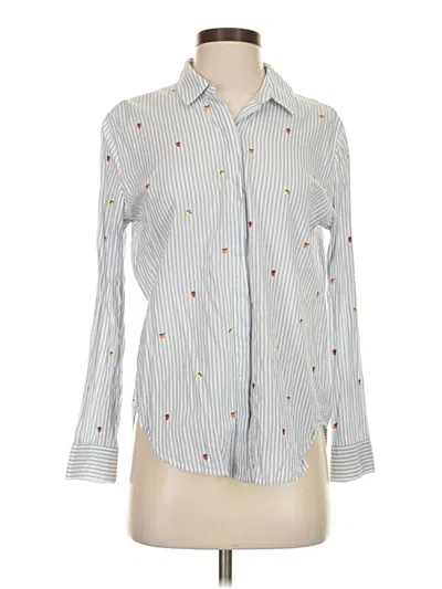 Pre-owned Rails Long Sleeve Button Down Shirt In White