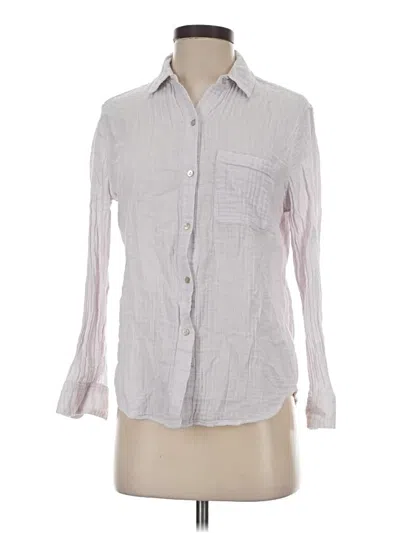 Pre-owned Rails Long Sleeve Button Down Shirt In White
