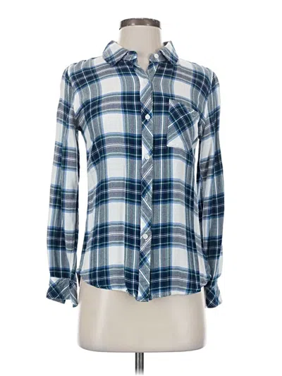 Pre-owned Rails Long Sleeve Button Down Shirt In White
