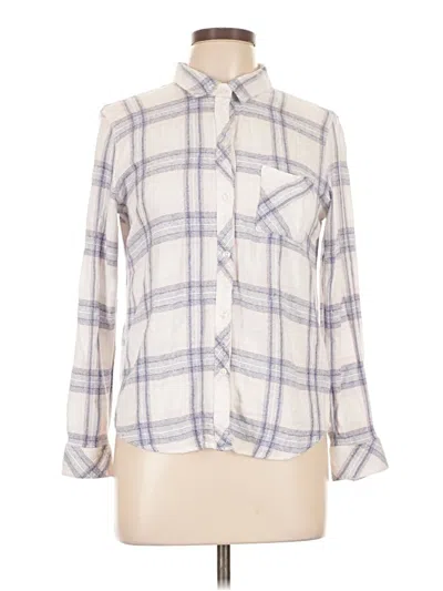 Pre-owned Rails Long Sleeve Button Down Shirt In White