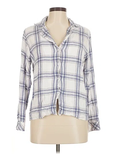 Pre-owned Rails Long Sleeve Button Down Shirt In White