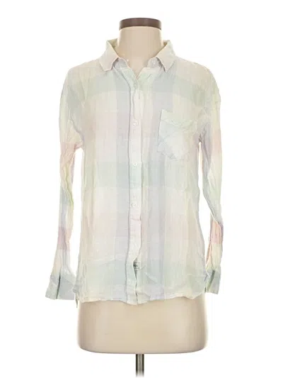 Pre-owned Rails Long Sleeve Button Down Shirt In White