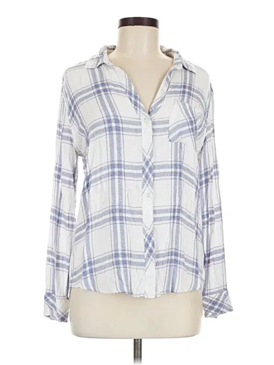 Pre-owned Rails Long Sleeve Button Down Shirt In White