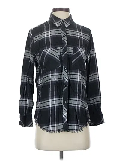 Pre-owned Rails Long Sleeve Polo Shirt In Black