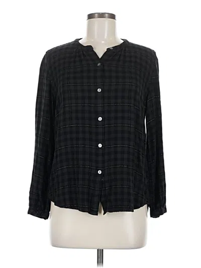 Pre-owned Rails Long Sleeve Polo Shirt In Black