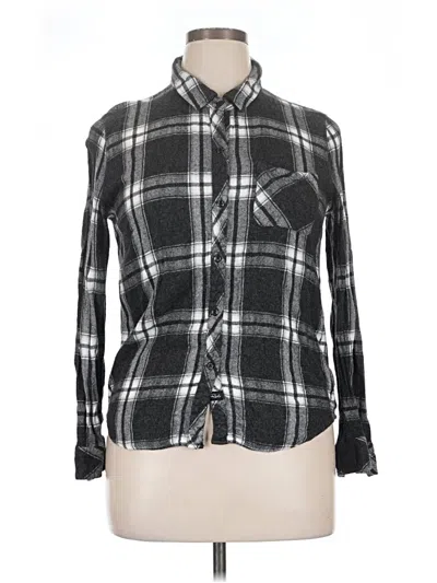 Pre-owned Rails Long Sleeve Polo Shirt In Black