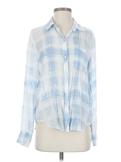 Pre-owned Rails Long Sleeve Polo Shirt In Blue