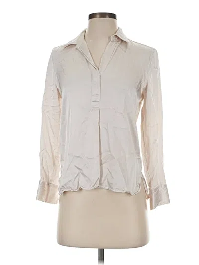 Pre-owned Rails Long Sleeve Polo Shirt In Ivory