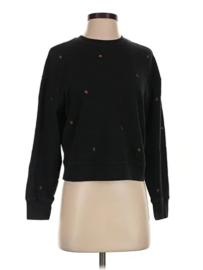 Pre-owned Rails Long Sleeve Top Black Mock Neckline Tops