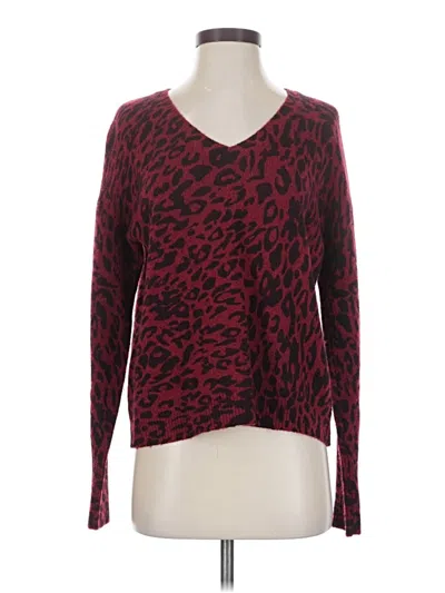 Pre-owned Rails Long Sleeve T-shirt In Burgundy
