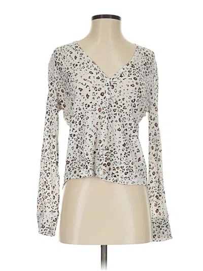 Pre-owned Rails Long Sleeve T-shirt In Silver