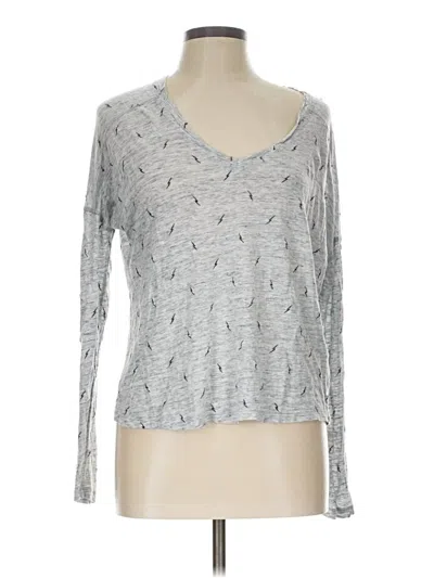 Pre-owned Rails Long Sleeve T-shirt In Silver