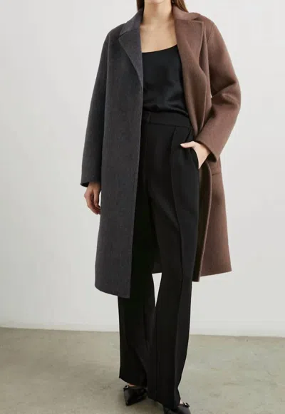 Rails Lore Coat In Charcoal Mink Mix In Brown
