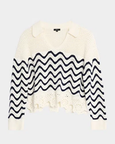 Rails Louise Crochet Sweater In Neutral