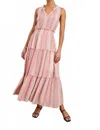 Rails Loulou Stripe Sleeveless Linen Blend Maxi Dress In Pink