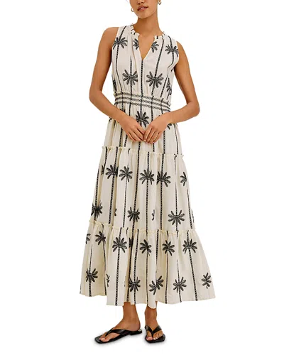 Rails Loulou Embroidered Sleeveless Cotton Maxi Dress In Multi