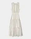 Rails Loulou Stripe Sleeveless Linen Blend Maxi Dress In Basque Stripe