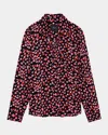 Rails Josephine Love Struck Shirt Col: Red/pink, Size: L In Love Struck