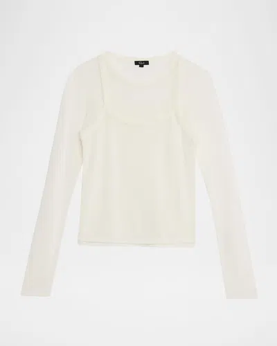 Rails Lovisa Layered Long-sleeve Tee In White