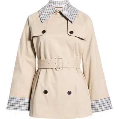 Rails Lucien Belted Crop Trench Coat In Neutral