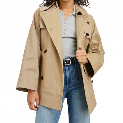 Rails Lucien Button Front Jacket In Taupe In Brown