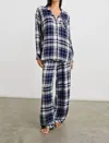 Rails Luna Pajama Set In Lake Blue Cloud In Multi