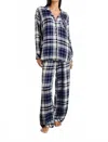 Rails Luna Pajama Set In Lake Blue Cloud In Blue