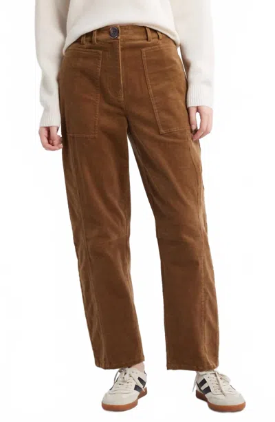 Rails Lunar Corduroy Straight-leg Pants In Ginger In Black