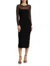 Rails Luz Sheer Yoke Dress In Black In Black