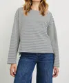 Rails Macy Stripe Long Sleeve Cotton T-shirt In Multi