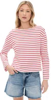 Rails Macy Top Cherry Stripe In Cherry Stripe