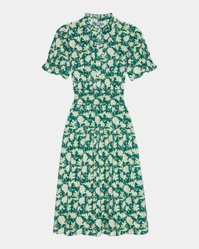 Rails Makayla Floral Cotton Midi Dress In Green