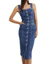 Rails Malibu Denim Midi Dress In Multi