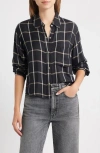 Rails Malin Windowpane Plaid Snap-up Shirt In Multi