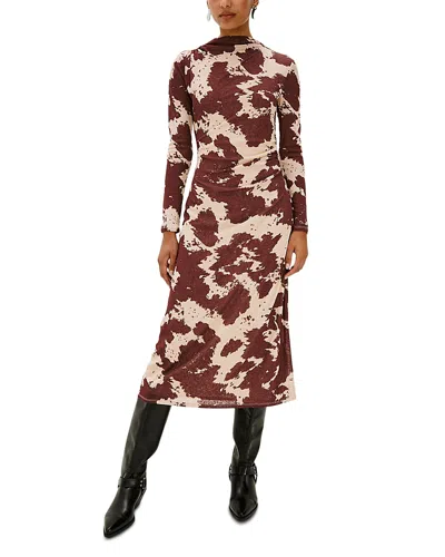 Rails Margaret Long Sleeve Dress In Burgundy