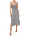 Rails Mari Ruched Sleeveless Midi Dress In Multi
