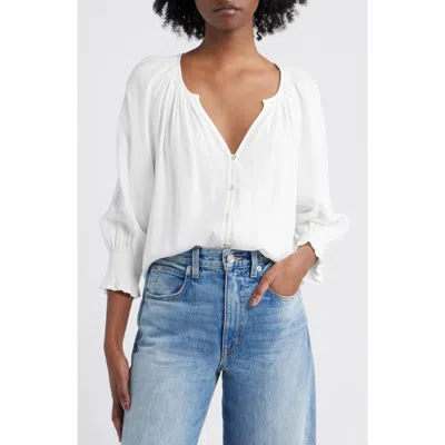 Rails Mariah Chambray Shirt In Pearl
