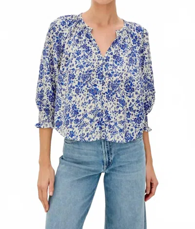 Rails Mariah Top In Blue Marguerite In Multi