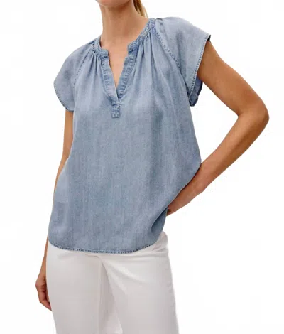 Rails Maribel Top In Cloud Wash In Animal Print