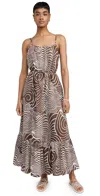 Rails Maris Swirl Print Tiered Cotton Maxi Dress In Swirls