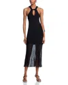 Rails Tamara Asymmetric Midi Dress In Black