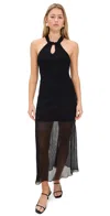 Rails Tamara Asymmetric Midi Dress In Black