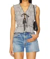 Rails Martine Top In Ivory Jet In Multi