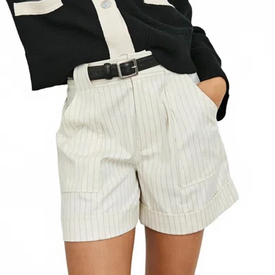 Rails Maryam Striped Shorts In Birch Pinstripe In Multi