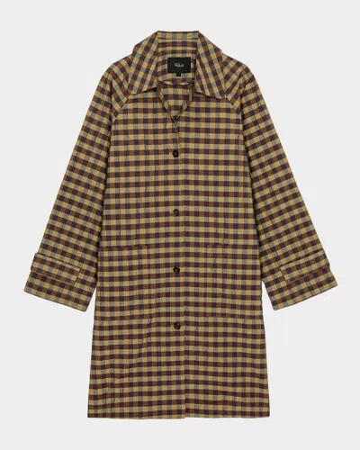 Rails Mattie Checkered Jacket In Tapenade C