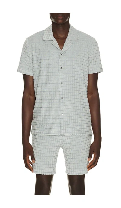 Rails Maverick Terry Short-sleeve Shirt In Gray