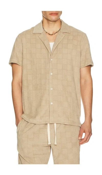 Rails Maverick Knit Short Sleeve Shirt In Metallic