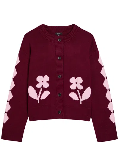 RAILS RAILS MAVIE EMBROIDERED KNIT CARDIGAN