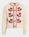 Rails Mavie Intarsia Floral Cardigan In Neutral